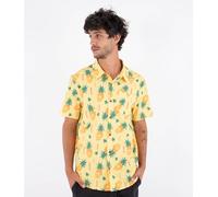 Hurley Printing Press Pineapple Short Sleeve Shirt Yellow M Men