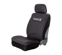 Hurley One and Only Universal Low Back and Bench Fitted Seat Cover for Car, Truck, and SUV, Durable Seat Protection, Off-Black/Black, Fitted Low Back