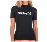 Hurley One & Only Short Sleeve Rash Vest in Black
