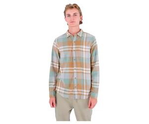 Hurley Portland Organic Long Sleeve Shirt Green S Men