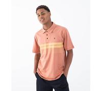 Hurley Slub Stripe Short Sleeve Polo Orange M Men
