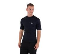 Hurley Slim Fit Icon Circle Short Sleeve Rash Guard Black M Men