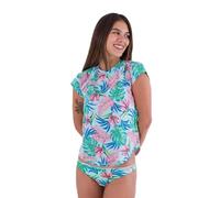 Hurley Short Sleeves Lycra Womens - Java Tropical