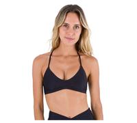 Hurley Solid Adjustable Bikini Top Black S Women