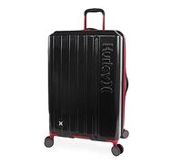 Hurley Swiper Hardside Spinner Luggage, Black/Red, Checked-Large 29-Inch, Swiper Hardside Spinner Luggage