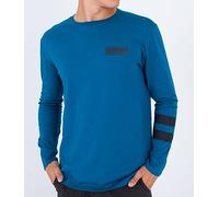 Hurley T-Shirt Long Sleeve Men - Oceancare Block Party Blue