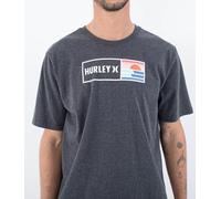 Hurley T-Shirt Short Sleeve Men - Everyday Box Waves Black Heather