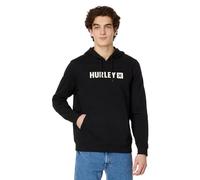 Hurley The Box Fleece Pullover Hoodie Black MD, Black, M