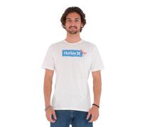 Hurley tshirt short sleeve mens crew neck cotton Ditsy Box white