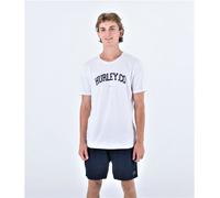 Hurley tshirt short sleeve mens crew neck H20 Dri Authentic white
