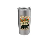 Hurley Virginia Outdoors Black Bear in The Mountains Retro Stainless Steel Insulated Tumbler