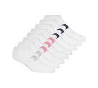 Hurley Women's 8 Pack Sport Ultra Soft Low Cut Socks, White/Cool Grey/Pinkscape/Black, 9-11