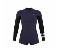 Hurley - Women's Air 2mm Mid Shorty Springsuit - Wet suit size 6, blue
