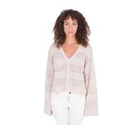 Hurley Women's Easy Times Crochet Sweater Pullover Sweater (Pack of 1)