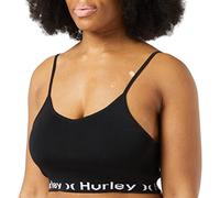 Hurley Women's OAO Text Active Top T-Shirt, Black, S