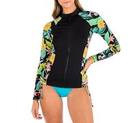Hurley Women's One and Only Long Sleeve Rash Guard Shirt, Bloom Wash, S