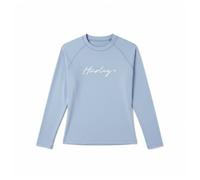 Hurley Wleu00002 Long Sleeve Full Zip Rash Guard Blue L Woman