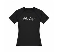 Hurley Womens Short-Sleeved Surf Lycra T-Shirt, Black, S EU