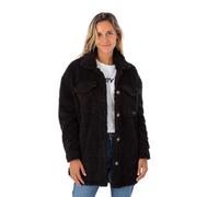 Hurley Women's Sherpa Shacket Jacket, Black, S
