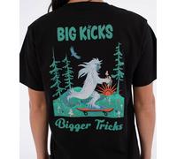 Hurley Womens Short Sleeve Cr ig Foot T-Shirt, Black, L EU