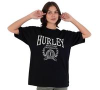 Hurley Womens Short Sleeve Global T-Shirt, Black, L EU