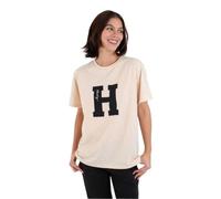 Hurley Out Run Short Sleeve T-shirt Beige XS Women
