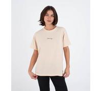 Hurley Womens Short Sleeve Script T-Shirt, Cream, XS EU