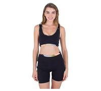 Hurley Women's Slanted V Neck Sports Bra, Blue, S UK