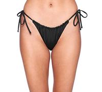 Hurley Women's Solid Cheeky Tie Side Bikini Bottoms