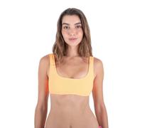 Hurley Women's Solid Soft Scrunch Pull on Top Bikini Top