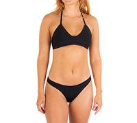 Hurley Women's W Adjustable Bikini Top, Newprint Or Black/Wht, S UK