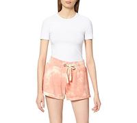 Hurley Women's W Cozy Rolled Hem Shorts, Coral Almond Dreamy Tie Dye, XS