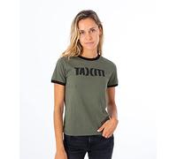 Hurley Women's W Oceancare Aloha Tee T Shirt, Olive Night, XS UK