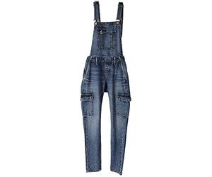 Hurley Women's W Oceancare Denim Dungaree Pants, 26