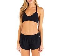 Hurley Women's W Supersuede Solid Beachrider 2,5' Bds Board Shorts, Newprint Or Black/Wht, S UK