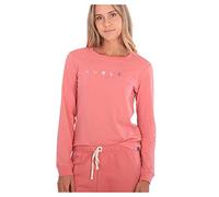 Hurley Women's W Waves Too Classic Crew Ls Shirt, Faded Rose, XS