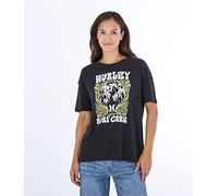 Hurley Women's Zak Oversized Tee T-Shirt, Caviar, S