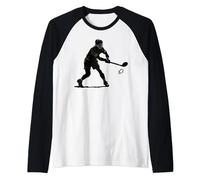 Hurling Ireland Irish Sport Gaelic Sliotar hurler Raglan Baseball Tee