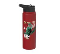 Hurling Player Irish Gaelic Sport St Patricks Day Ireland Stainless Steel Insulated Water Bottle