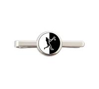 Hurling Tie Clip for Men - Hurling Player Tie Bar - Gift for Hurlers & Irish Sports Fans - Monochrome Hobbies Collection - Ideal Groomsmen Gift