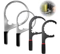 HurOutd 4Pcs Fuel Filter Wrench Set, 4.6'', 5'', 6'', 8'' Filter Wrench Compatible with Various Filter Sizes, Ideal as Duramax Fuel Filter Wrench & Davco Filter Wrench for Diesel Mechanic Repairs