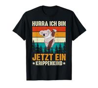 Hurra Ich Bin Jetzt EIN Krippenkind - Retro Men Women Koala T-Shirt