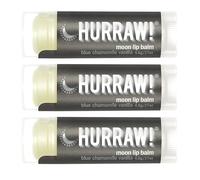 Hurraw! Moon Night Treatment (Blue Chamomile, Vanilla) Lip Balm, 3 Pack: Organic, Certified Vegan, Cruelty and Gluten Free. Non-GMO, 100% Natural Ingredients. Bee, Shea, Soy and Palm Free. Made in USA