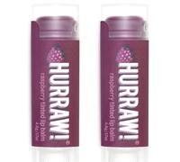 Hurraw! Raspberry Tinted Lip Balm, 2 Pack: (Sheer Berry Tint) Organic, Certified Vegan, Cruelty and Gluten Free. Non-GMO, 100% Natural Ingredients. Bee, Shea, Soy and Palm Free. Made in USA