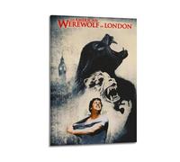 HURRGARS An American Werewolf in London Poster Wall Art Cover Room Vintage Aesthetic Poster Decorative Painting for Living Room Bed Room Elegant Poster 08x12inch(20x30cm) Frame-style