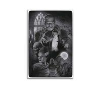 HURRGARS Universal Monsters Poster Wall Art Cover Room Vintage Aesthetic Poster Decorative Painting for Living Room Bed Room Elegant Poster 12x18inch(30x45cm) Unframe-style