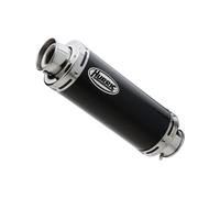 Hurric Supersport anodized black aluminum rear silencer with approval