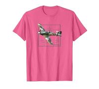 Hurricane | British WW2 Fighter Plane T-Shirt, Men, Pink Heather, X-Large