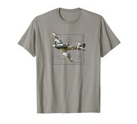 Hurricane | British WW2 Fighter Plane T-Shirt, Men, Slate Grey, Large