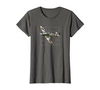 Hurricane | British WW2 Fighter Plane T-Shirt, Women, Asphalt Grey, X-Small
